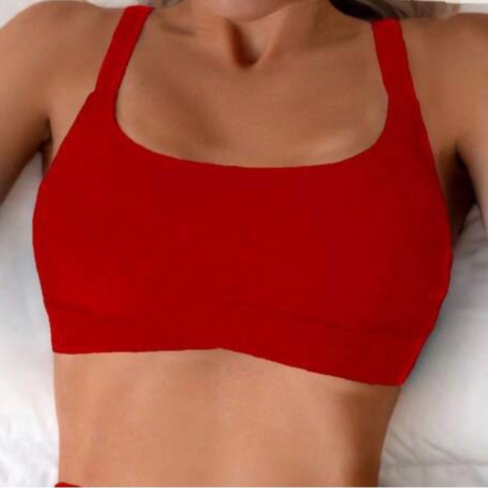 Red Women's Intimate Sleepwear Bra